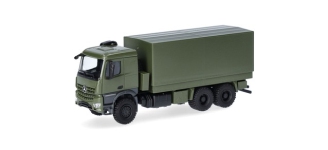 Herpa 747165 - H0 - Mercedes-Benz Arocs mit Plane, undekoriert